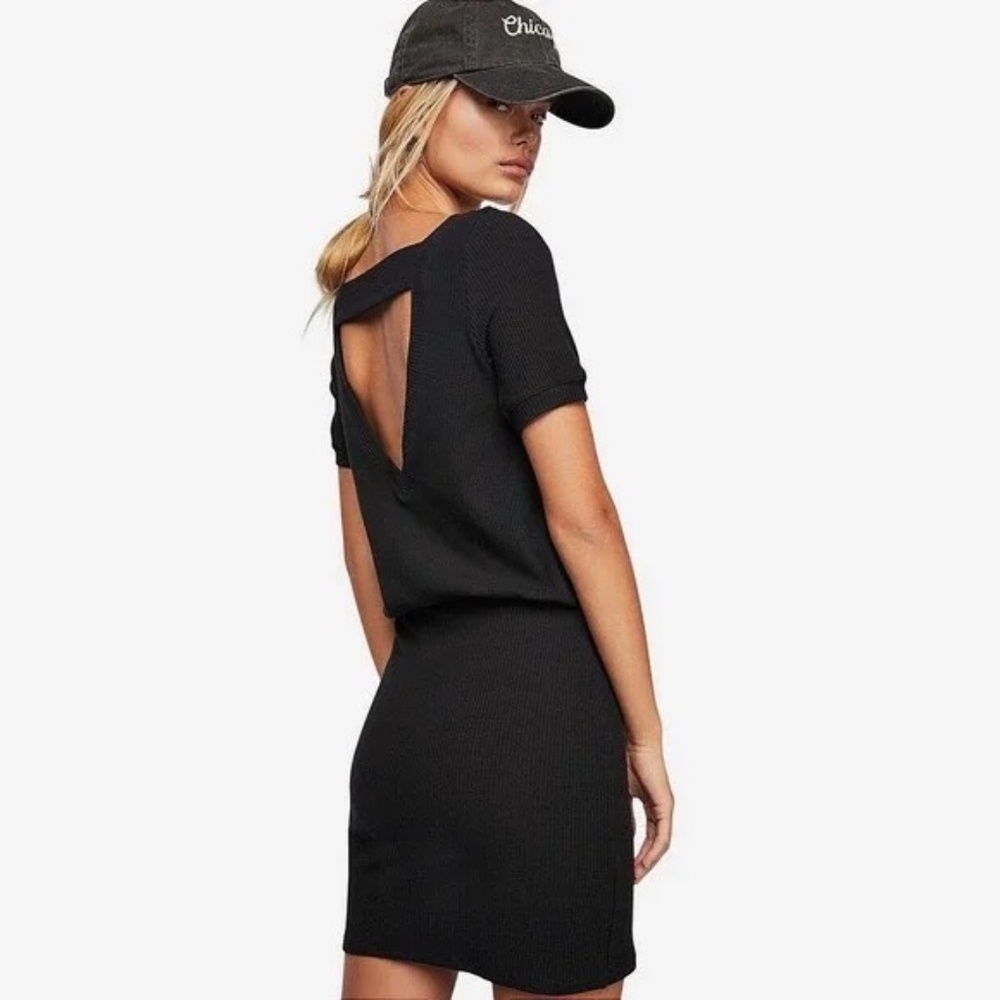 Free People Beach Happy Hour Ribbed Mini Dress